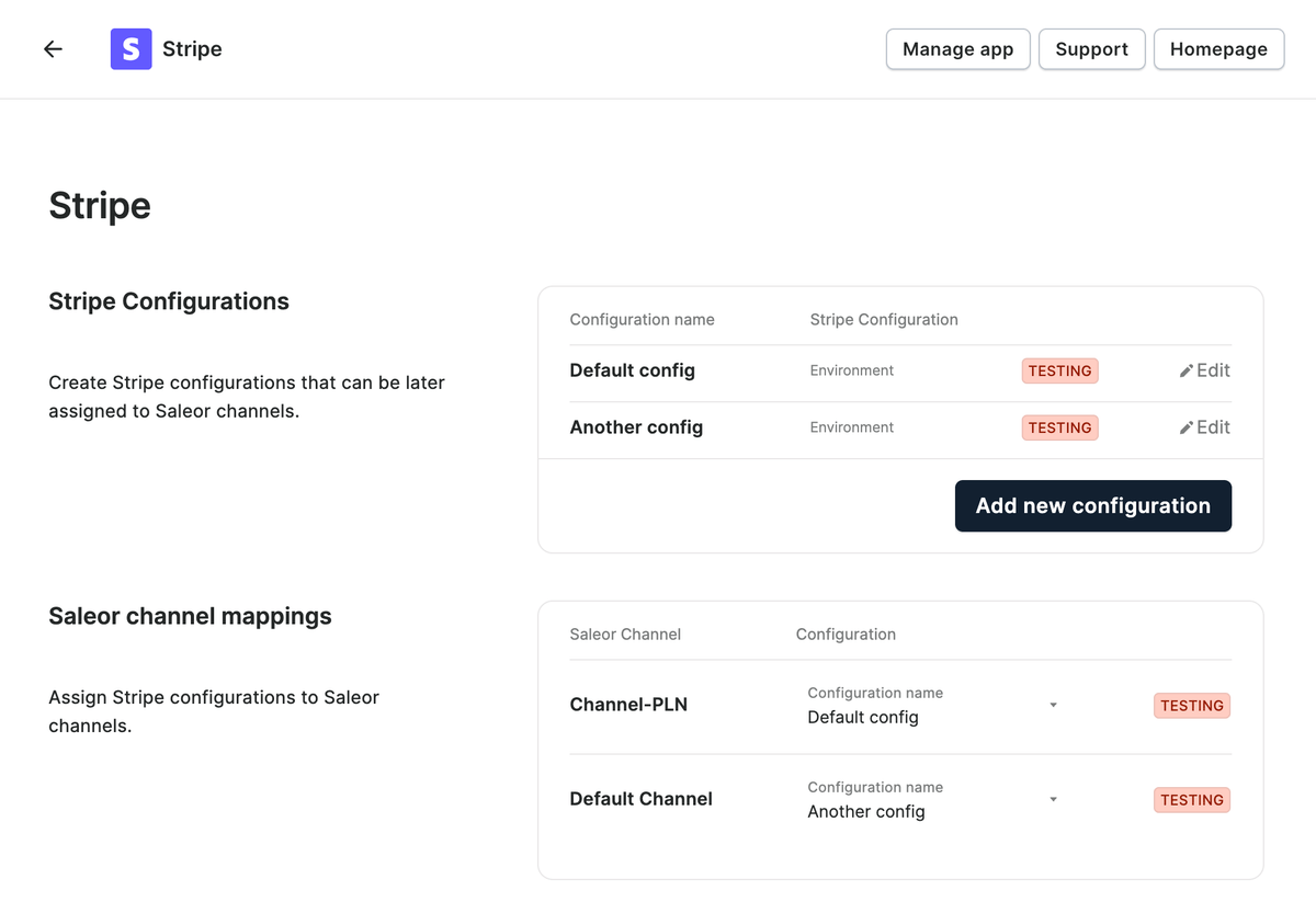 Stripe App configuration UI