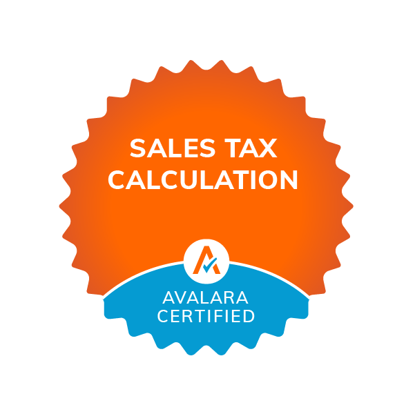 AvaTax Sales Tax certification badge